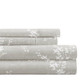 Ultra-Soft 3 Piece Pattern Microfiber Bed Sheets Set, Distressed Willow Light Gray, Twin - Breathable Egyptian Cotton Flat & Fitted Sheets - Default Title