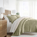 All-Season 5 Piece Bedding Bundle, Reversible Comforter and Patterned Sheet Set, Twin - Luxurious Quilted Duvet Cover Set - Default Title