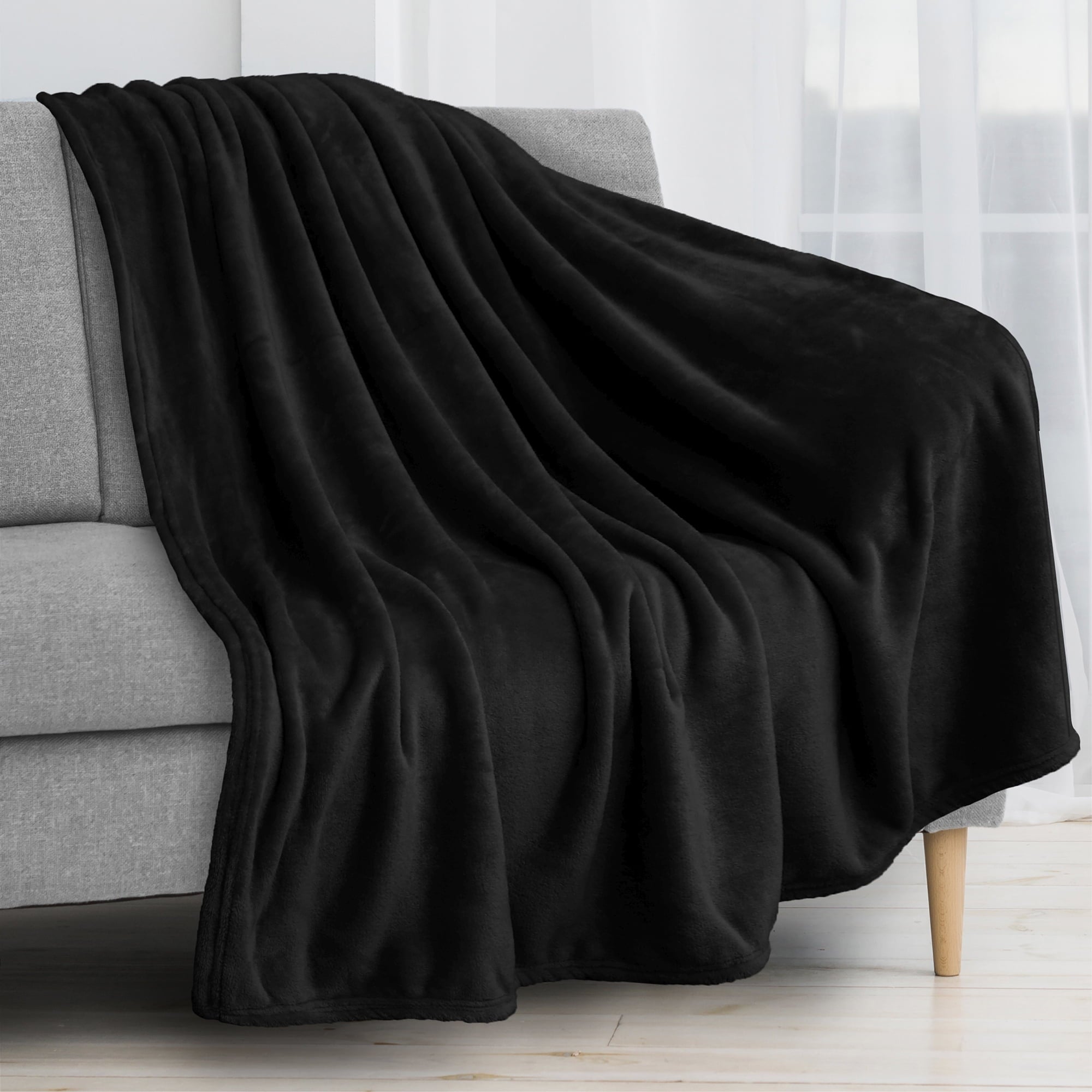 Lightweight Warm Fleece Blanket Throw | Super Soft, Plush, Luxury Flannel Throw | Lightweight Microfiber Blanket for Sofa Couch Bed 50... - Super Soft Reversible Sherpa Flannel Blanket - Default Title