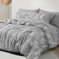 All-Season 7 Pieces Printed King Comforter Set, Lightweight Reversible Botanical Bedding Set Include Comforter, Pillow Shams, Fl... - Luxurious Quilted Duvet Cover Set - Default Title