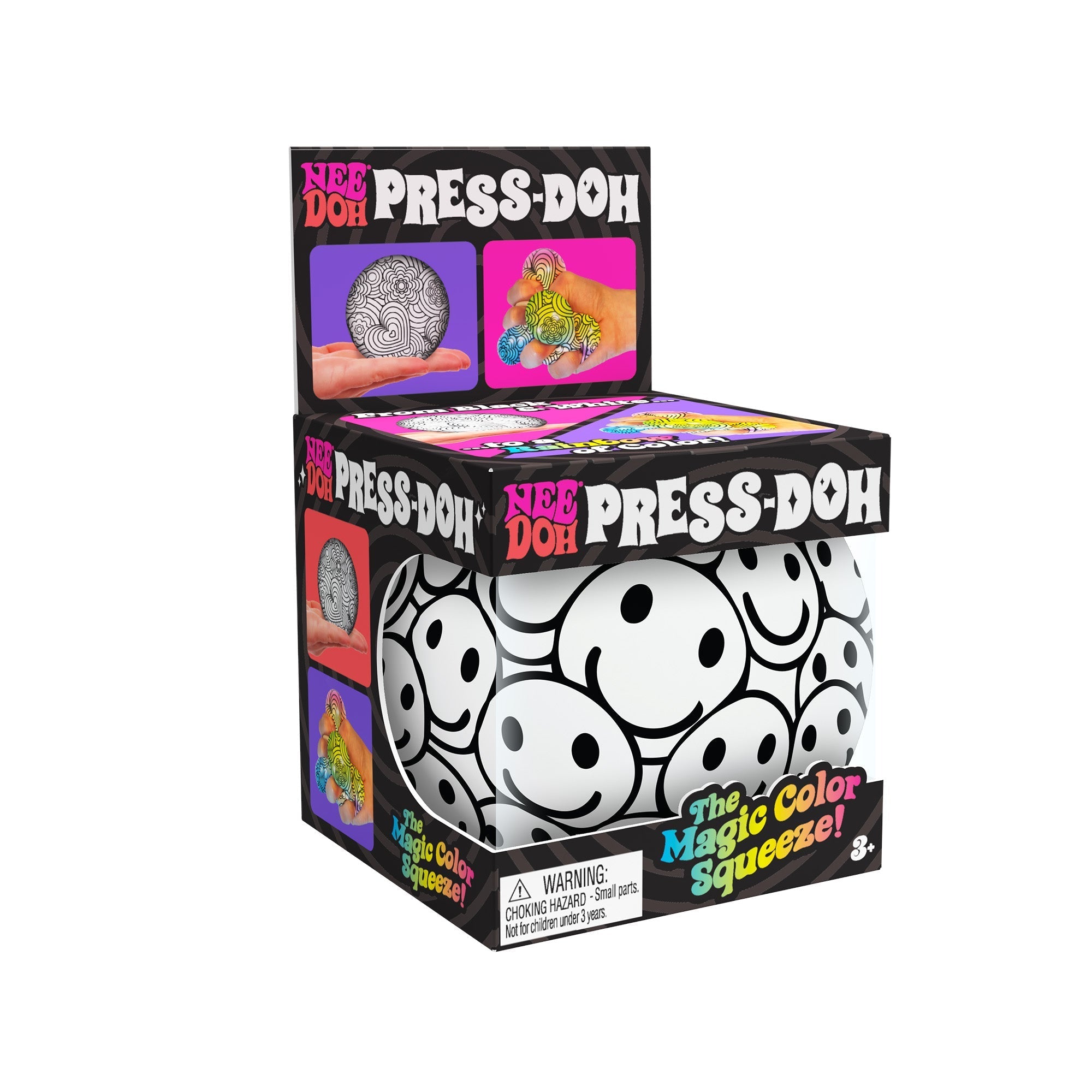Spiky Ribbed NeeDoh Press-Doh | Select Oak Terrace - Fuzzy Flocked Textured Sensory Fidget Ball Detail