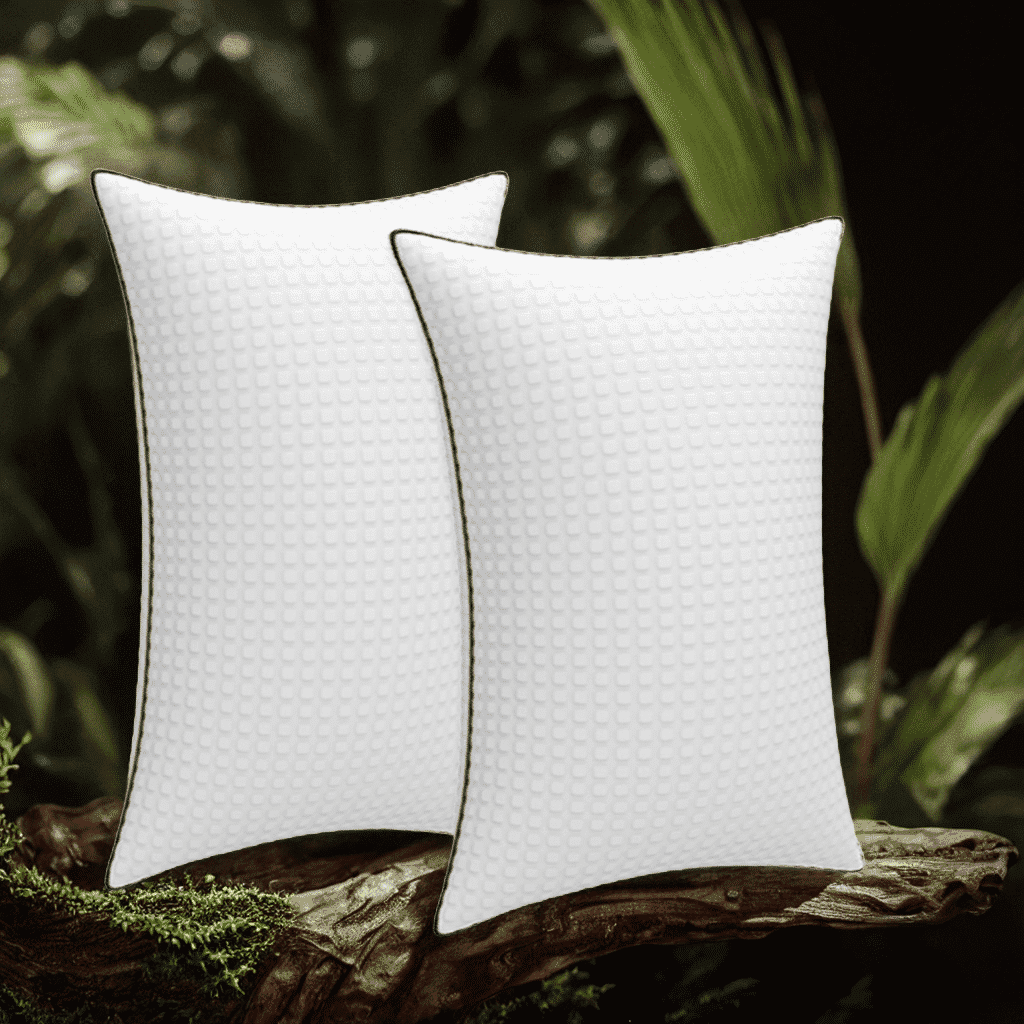 Ergonomic Memory Foam Pillows King Size Set of 2, Hotel Quality, Down Alternative Gusseted Bed Pillows for Side, Back, or Stomach Sleepers,... - Ergonomic Memory Foam Pillow for Neck Pain Support - Default Title