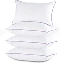 Fluffy Shredded Set of 4, Cooling and Supportive Bed with Super Soft Down Alternative Fill, Luxury Fluffy Hotel Quality for Side, Bac... - Decorative Throw Pillow Cushion for Sofa & Bed - Default Title