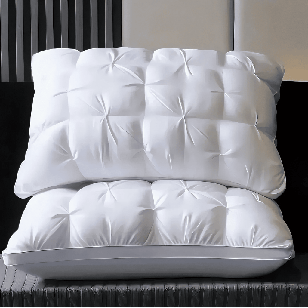 Hotel Collection Queen Size Bed Pillows Set of 2, Hotel Quality, Down Alternative Gusseted Bed Pillows for Side, Back, or Stomach Slee... - Hotel Quality Plush Sleeping Pillows - Default Title