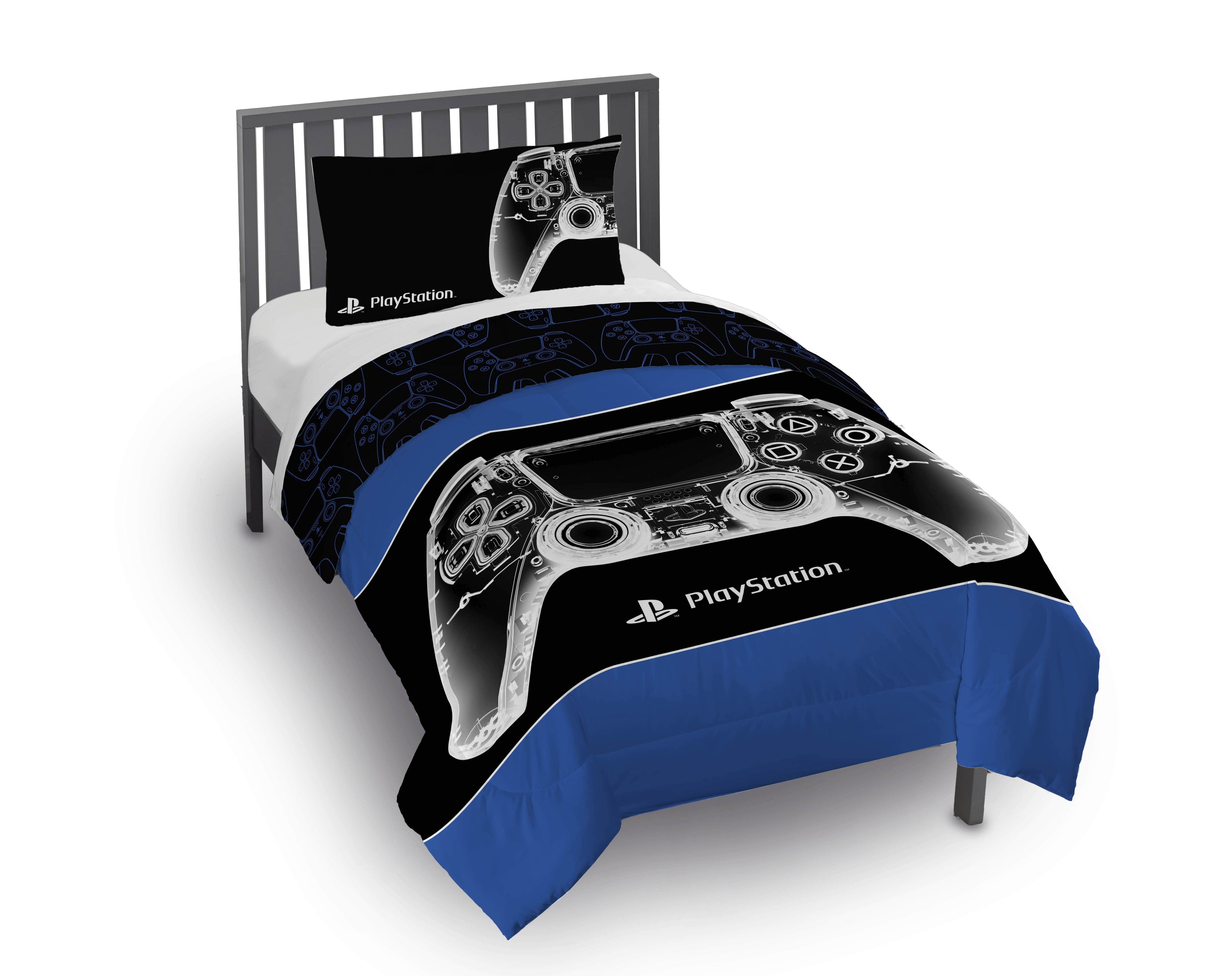 All-Season X-Ray Kids 2 Piece Blue Reversible Comforter and Pillowcase Set, Twin/Full - Luxurious Quilted Duvet Cover Set - Default Title