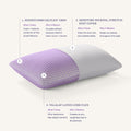 Ergonomic Memory Foam Harmony Medium Standard Bed Pillow - Hypoallergenic - Hotel Quality Plush Sleeping Pillows - Default Title