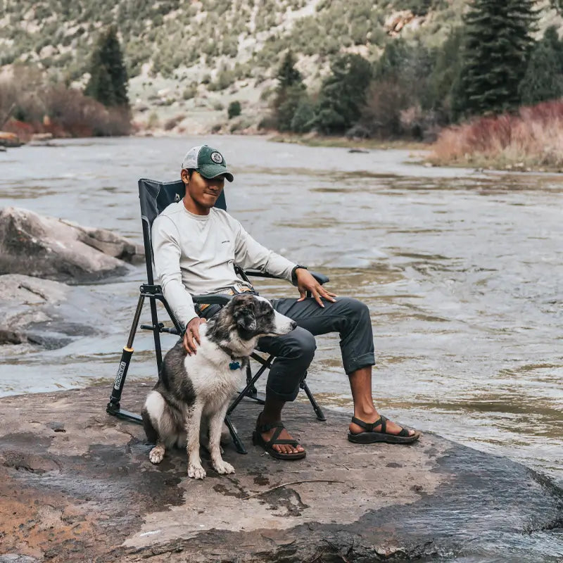 Patented Spring-Action RoadTrip Rocker - Choice 855 - Patented Spring-Action Rocking Chair for Camping Detail