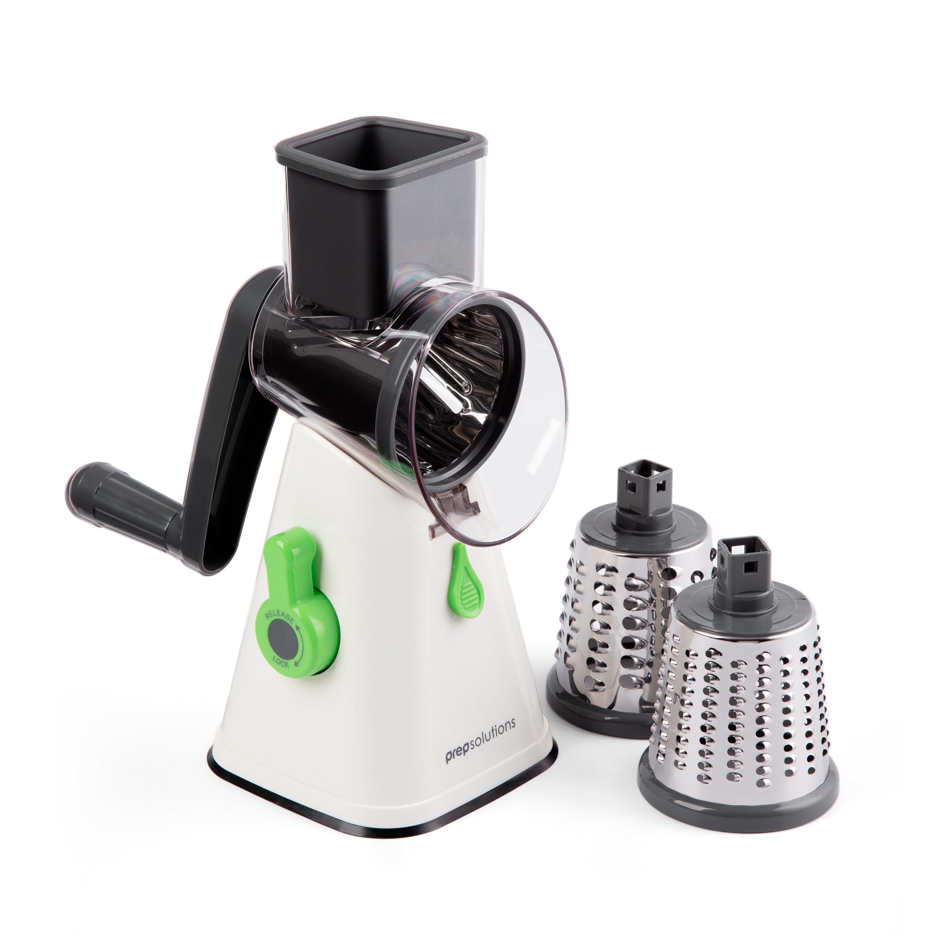 Time-Saving Manual Rotary Grater & Slicer - Premium Stainless Steel Garlic Presser & Peeler - Default Title
