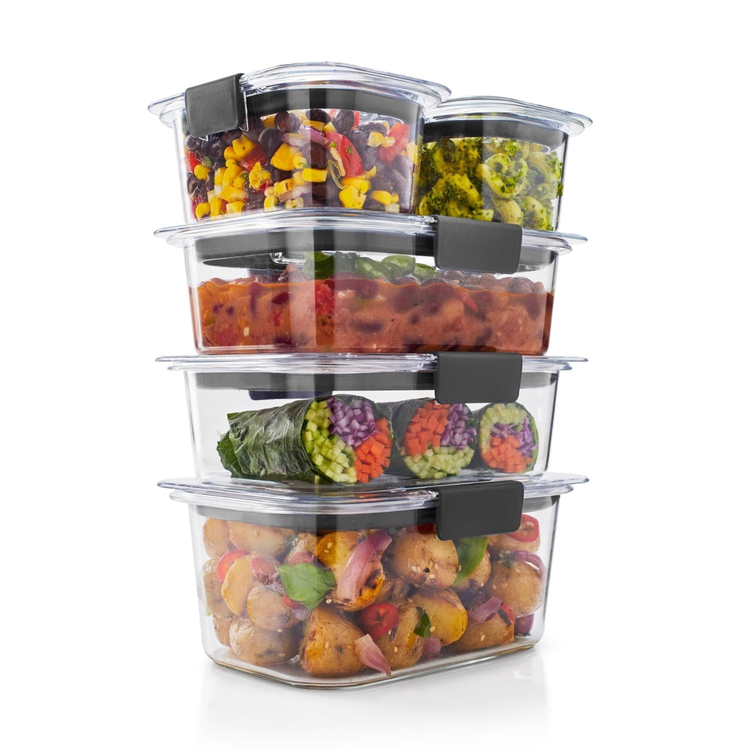 Fun Food Fidget 10-Piece Set, Leak-Proof and Clear Food Storage Containers - Deliciously Soft Cupcake Sensory Glob - Default Title