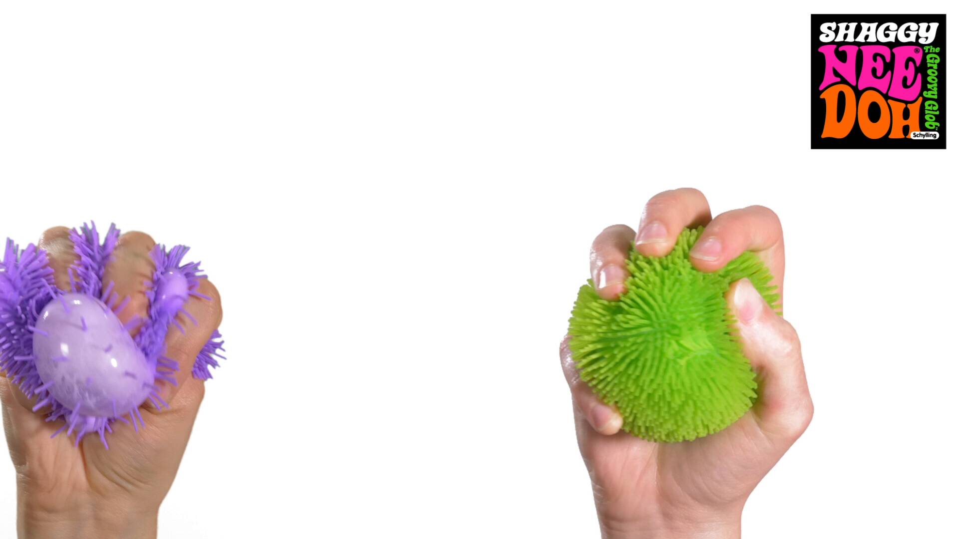 Shaggy Tactile Shaggy NeeDoh | Collection Winter Creek - Furry Coated Soft Touch Squishable Ball Detail