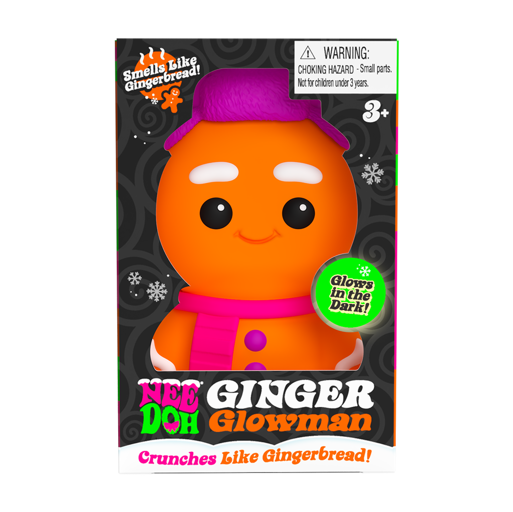 Adorable Character NeeDoh Ginger Glowman | Select Copper Path - Dino Character Malt-Gel Filled Sensory Glob - Surprise Me! (Random Style)