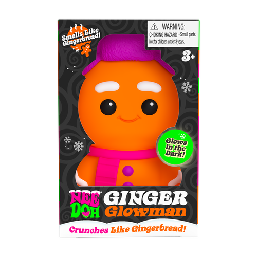Adorable Character NeeDoh Ginger Glowman | Select Copper Path - Dino Character Malt-Gel Filled Sensory Glob - Surprise Me! (Random Style)