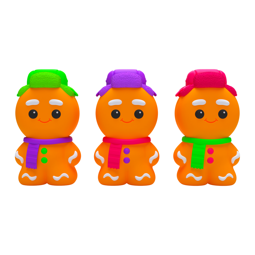 Adorable Character NeeDoh Ginger Glowman | Select Copper Path - Dino Character Malt-Gel Filled Sensory Glob Detail