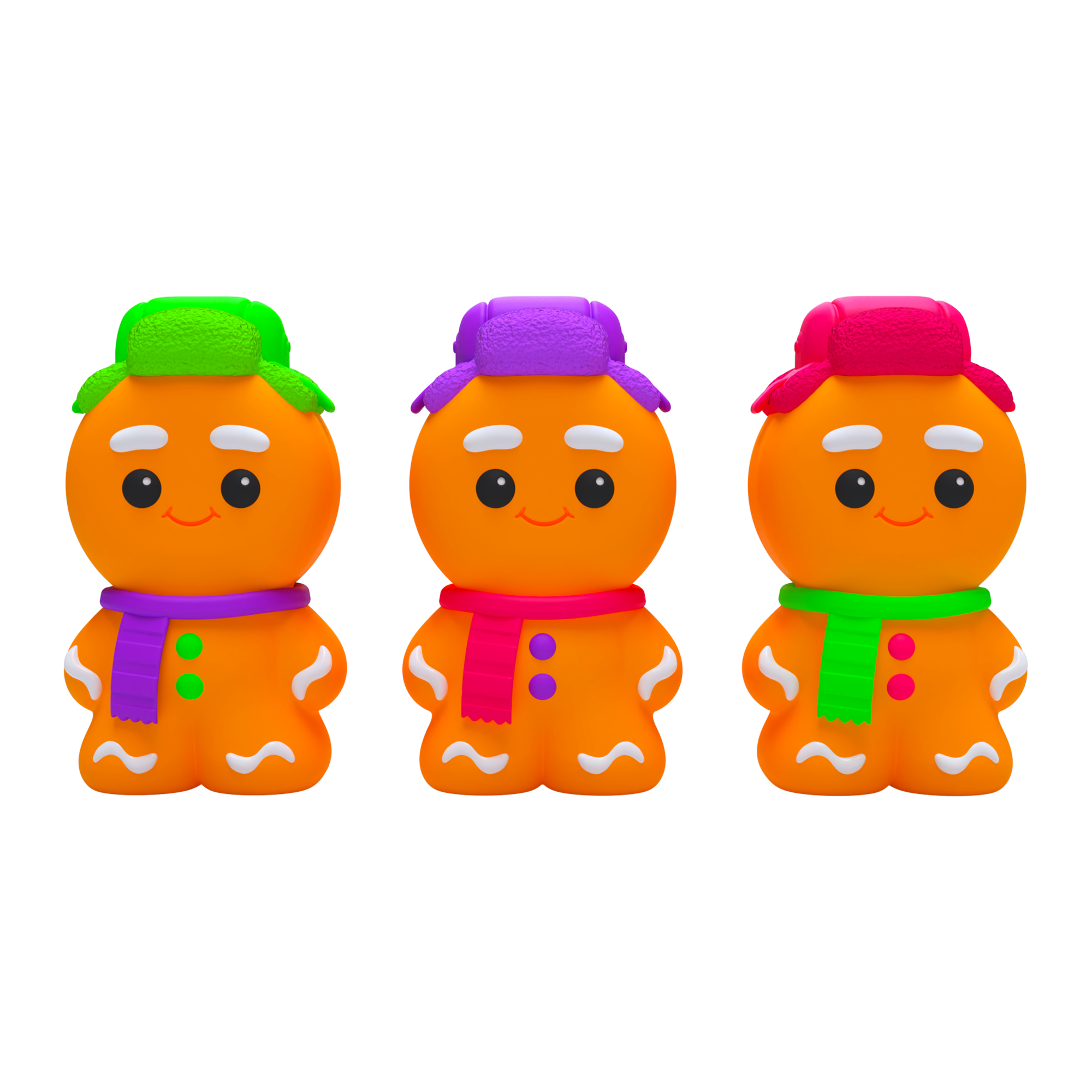 Adorable Character NeeDoh Ginger Glowman | Select Copper Path - Dino Character Malt-Gel Filled Sensory Glob Detail