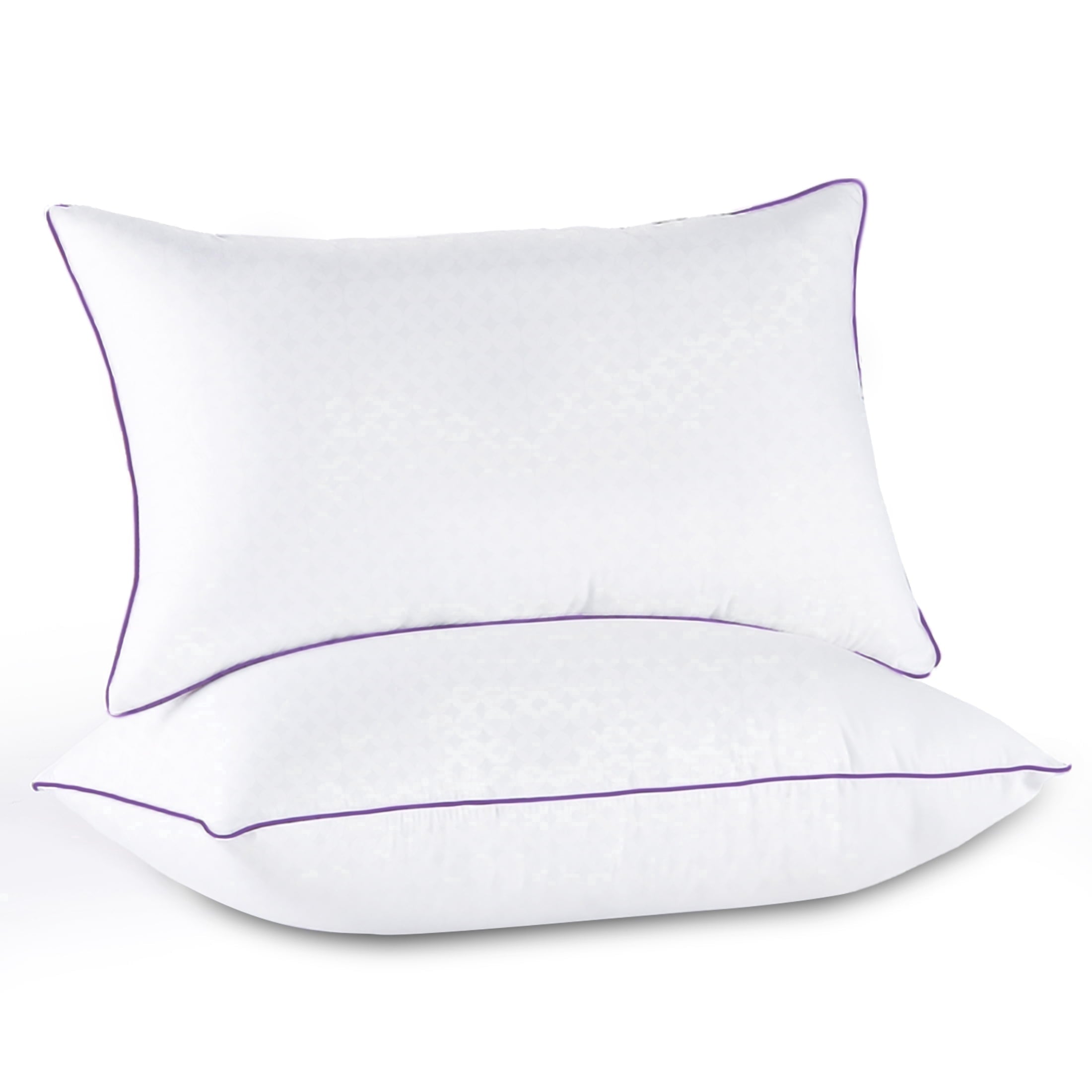 Decorative Plump Pillows Standard Size Set of 2, Hotel Down Alternative Sleeping Bed Pillows for Side Back Stomach Sleepers - Hotel Quality Plush Sleeping Pillows - Default Title