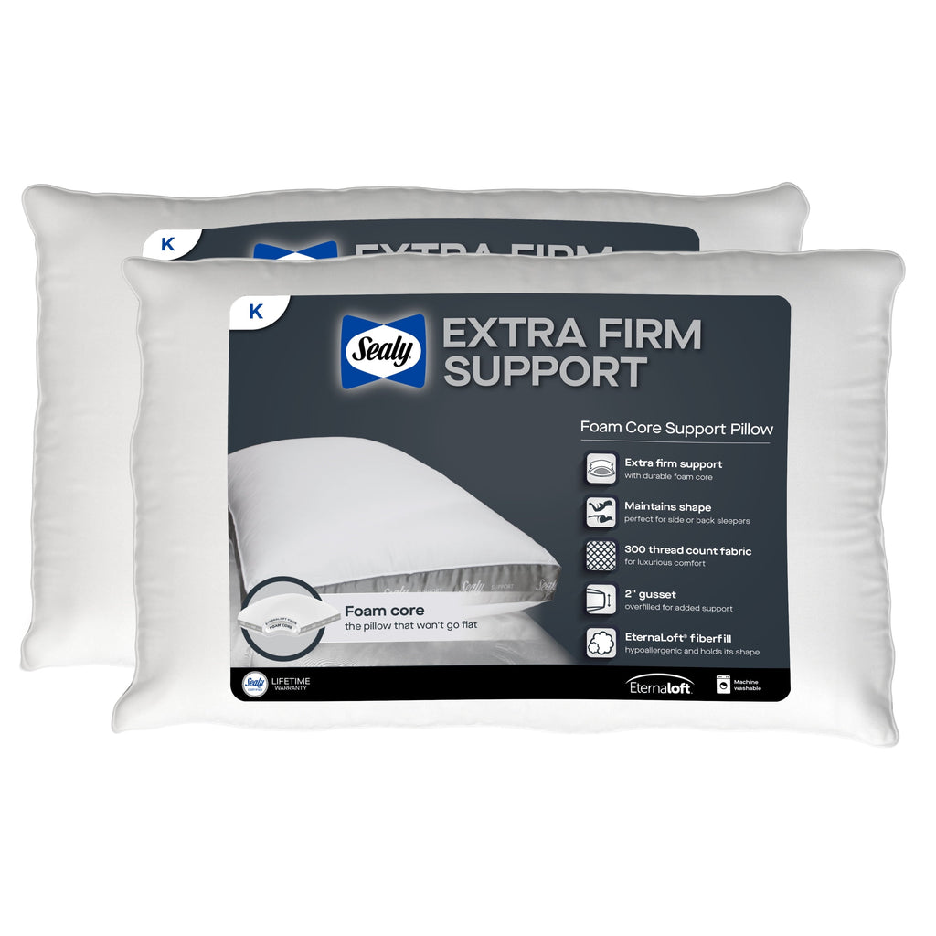Hotel Collection Extra Firm Support Foam Core Pillow 2pk, King - Decorative Throw Pillow Cushion for Sofa & Bed - Default Title