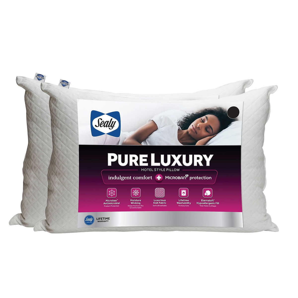 Decorative Plump Pure Luxury Queen Eternaloft Bed Pillows - Hypoallergenic, Machine Washable (2 Count) - Orthopedic Shredded Foam Bed Pillow Set - Default Title