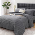 Heavyweight Warmth 7 Piece Queen Comforter Set, Bed in a Bag with Sheets, Pillowcases & Shams, All Season Soft Bedding, Cozy and Lightwe... - All-Season Down Alternative Comforter Insert - Default Title