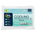 Orthopedic Support Cooling Gel Memory Foam Bed Pillow, Set of 2 - Hotel Quality Plush Sleeping Pillows - Default Title