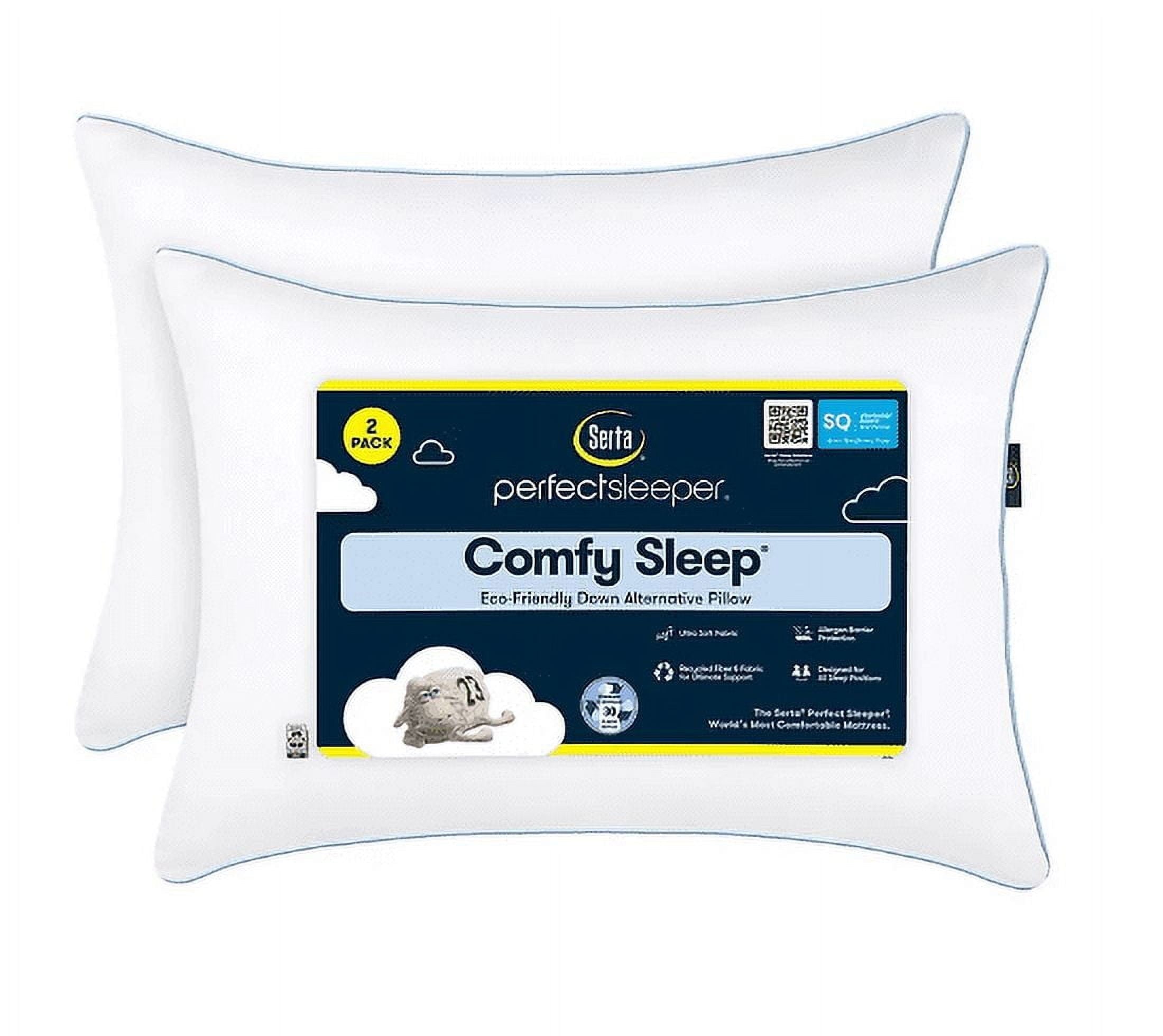 Hotel Collection Queen Microfiber Polyester Bed Pillows Hypoallergenic (2 Count) - Hotel Quality Plush Sleeping Pillows - Default Title