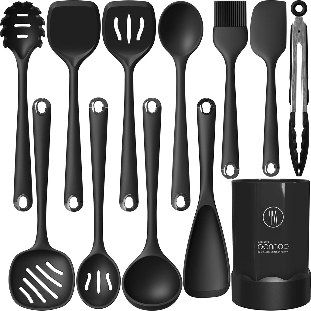 High-Precision Silicone Kitchen Utensils Set, 600°F Heat Resistant Silicone Cooking Utensils, Spatula, Spoon, Whisk, Tongs, Kitchen ... - Professional Kitchen Tool for Culinary Enthusiasts - Default Title