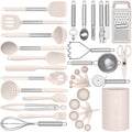 High-Precision Silicone Cooking Utensils Set - Heat Resistant Silicone Kitchen Utensils for Cooking, Kitchen Utensil Spatula Set,BPA... - High-Precision Culinary Tool for Baking & Cooking - Default Title