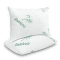 Fluffy Shredded Memory Foam Pillows Queen Size Set of 2 - Cooling Bed Pillows for Sleeping - Back, Stomach, Side Sleeper Soft, Comfy ... - Decorative Throw Pillow Cushion for Sofa & Bed - Default Title