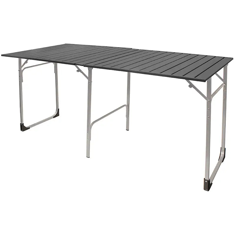 Portable Staging Slim-Fold Table XL - Choice 651 - Slim-Fold Outdoor Cook Station with Storage Shelves - Default Title