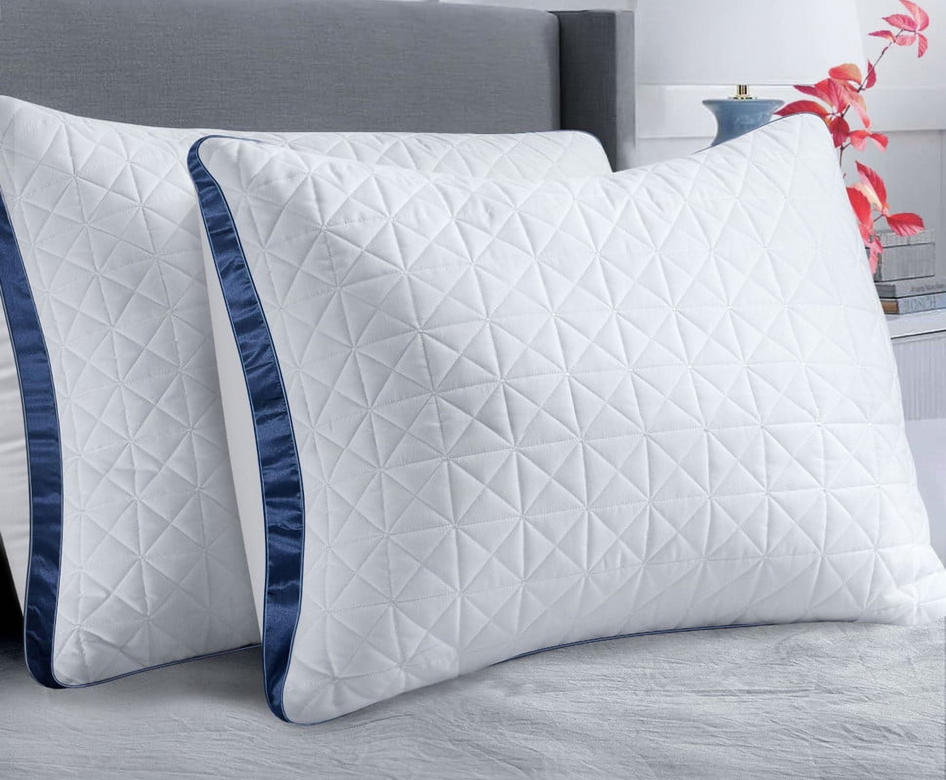Fluffy Shredded King Size Pillows Set of 2 - Cooling Hotel Luxury Bed Pillows for Sleeping 2 Pack, Supportive Breathable Down Alterna... - Hotel Quality Plush Sleeping Pillows - Default Title
