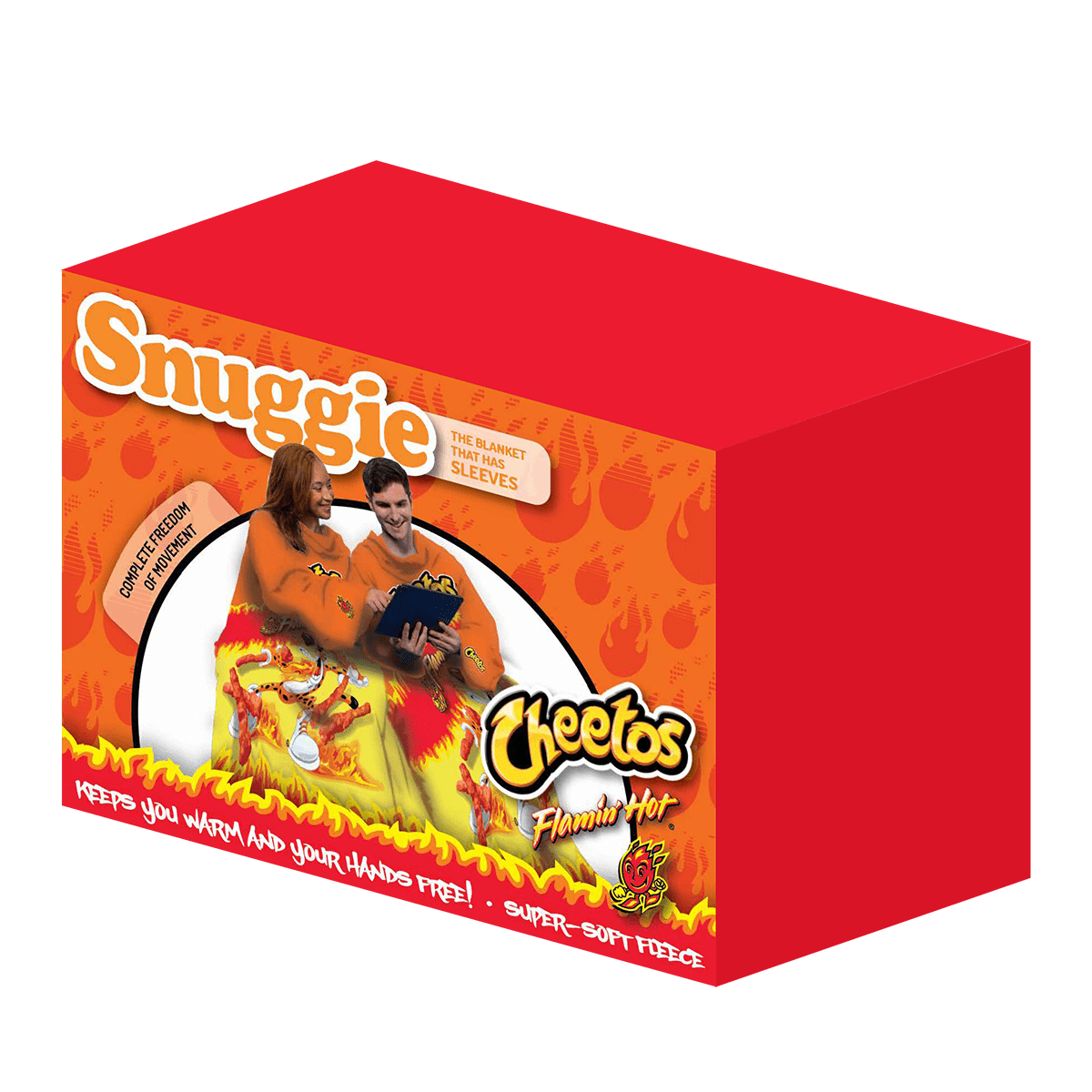 Super Soft Flannel Cheetos Flaming Hot Wearable Blanket - Luxury Knitted Decorative Throw Blanket with Fringes - Default Title