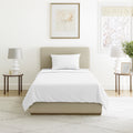 Breathable Luxury Set- 3 Piece Bed Linens-Fitted & Flat s, Plus A Pillowcase-Wrinkle, Stain & Fade Resistant (Twin, White) - Breathable Egyptian Cotton Flat & Fitted Sheets - Default Title