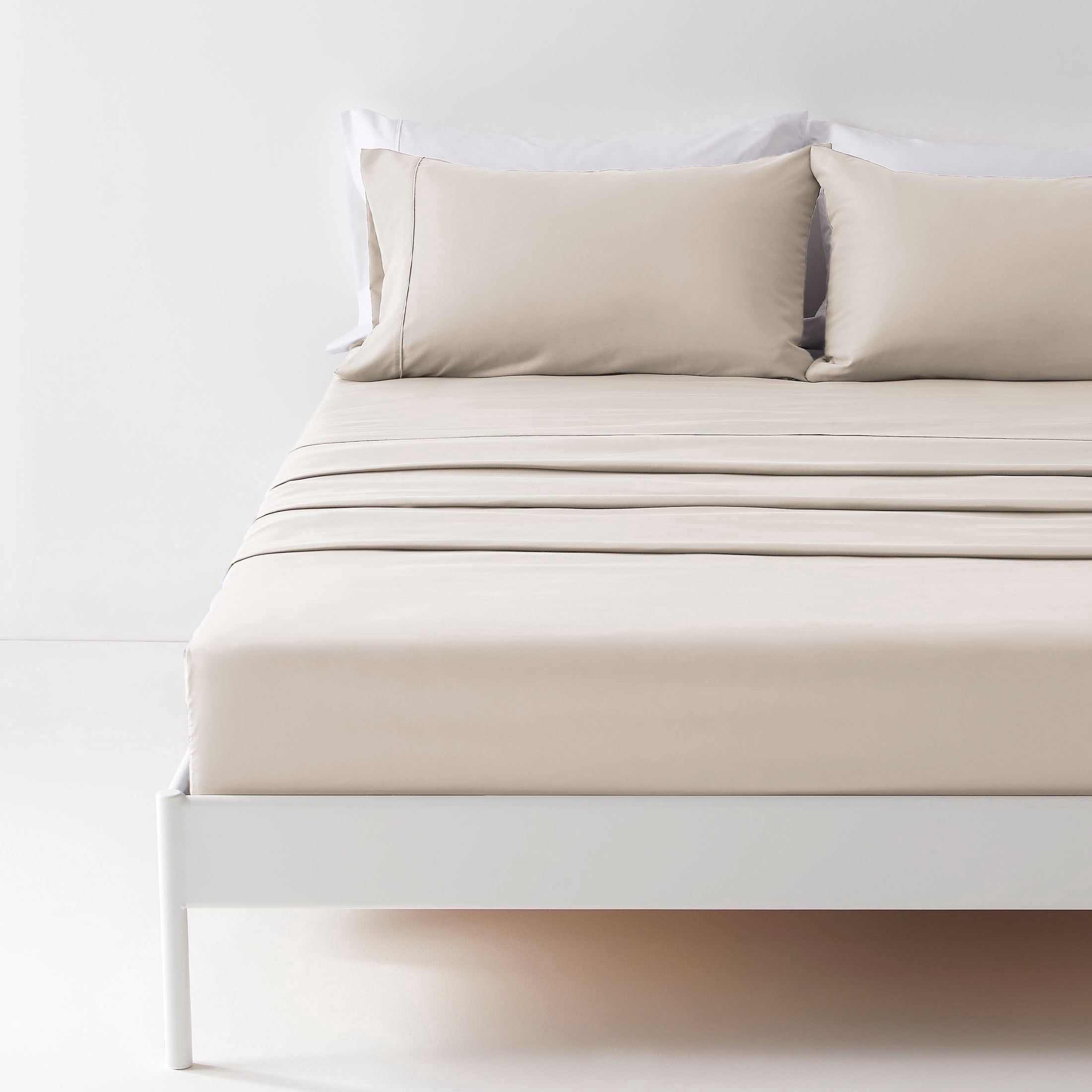 Breathable Luxury Bed Sheet Sets,Ultra Soft Breathable Luxury 4 Piece, (Beige, Queen) - Cooling Hotel Quality Bedding Sheets and Pillowcases - Default Title