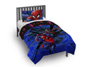 Luxurious Quilted Spiderman Techno City Kids 2 Piece Blue Reversible Comforter and Pillowcase Set, Twin/Full - Cloud-Like Soft Lightweight Bed Comforter - Default Title