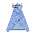 Lightweight Warm Stitch Kids Hooded Silk Touch Throw Blanket, Polyester Faux Fur, Blue, 54" x 40" - Super Soft Reversible Sherpa Flannel Blanket - Default Title