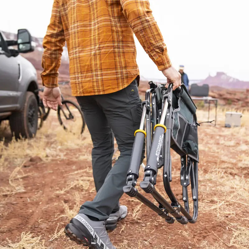 Luxury Camp Stowaway Rocker - Choice 794 - RoadTrip Rocker Smooth Motion Camp Chair Detail
