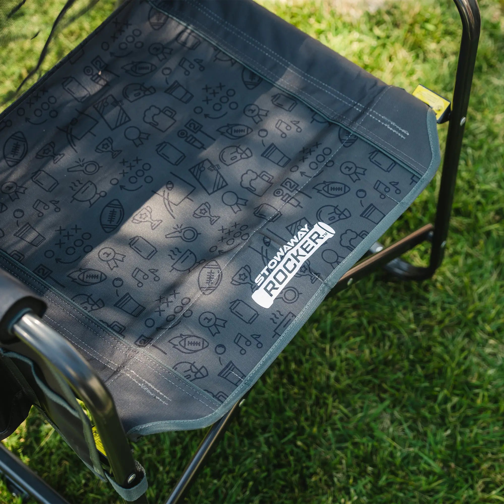 Luxury Camp Stowaway Rocker - Choice 794 - RoadTrip Rocker Smooth Motion Camp Chair Detail