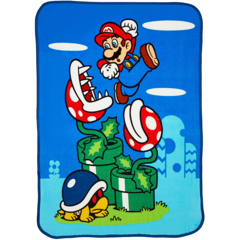 Lightweight Warm Kids Fleece Throw Blanket 46x60, Nintendo - Cozy Fleece Throw Blanket for Couch & Bed - Default Title