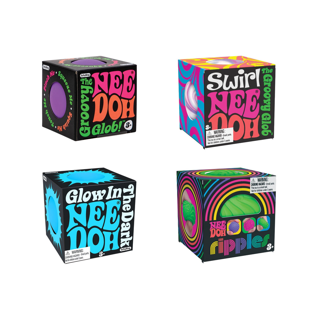 Teeny-Tiny NeeDoh Teenie Singles | Select Clover Shore - Micro Squishy Sensory Balls Multi-Pack Value Detail