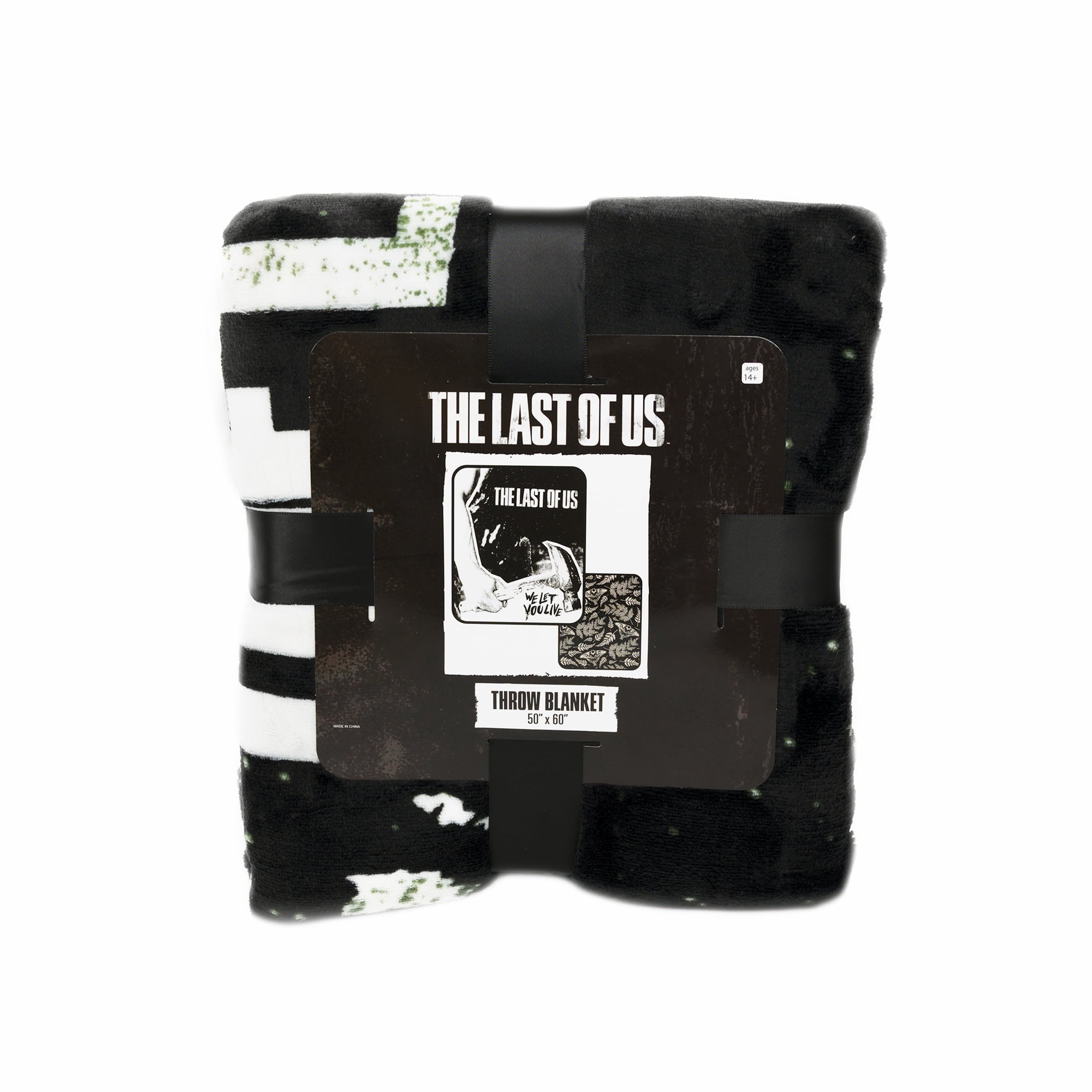 Super Soft Flannel Black and White Polyester Throw Blanket, 50" X 60" - Super Soft Reversible Sherpa Flannel Blanket - Default Title