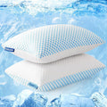 Decorative Plump 2 Pack Cooling Pillow for Sleeping, Memory Foam Pillows Cool Bed Pillows Hotel Reversible Pillow with Washable Remova... - Decorative Throw Pillow Cushion for Sofa & Bed - Default Title
