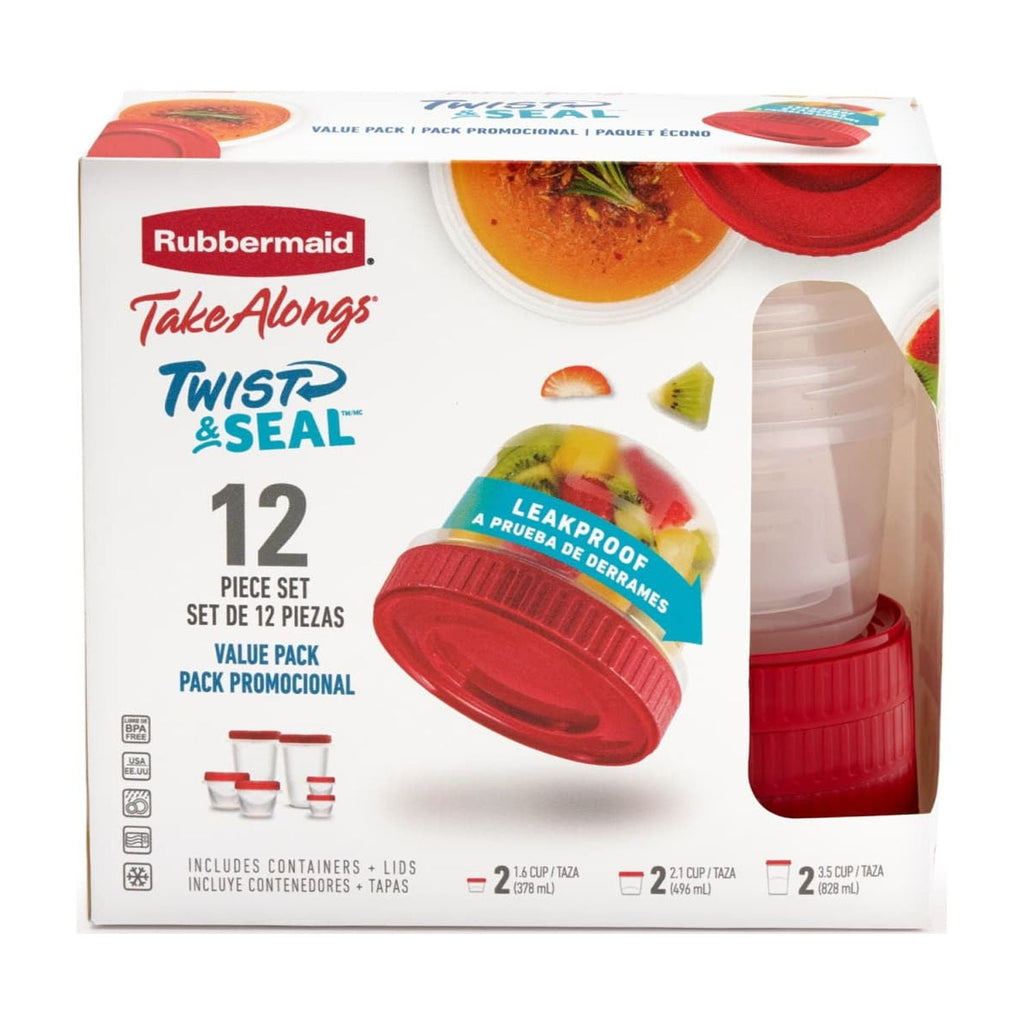 Sweet Treat Shaped 12 Piece Food Storage Set, Red - Deliciously Soft Cupcake Sensory Glob - Default Title