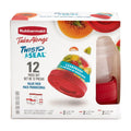 Sweet Treat Shaped 12 Piece Food Storage Set, Red - Deliciously Soft Cupcake Sensory Glob - Default Title