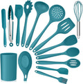 Chef-Quality 15-Piece Kitchen Utensils Set, Silicone Cooking Utensils with Holder, Non-stick Cookware Friendly & Heat Resistant - ... - High-Precision Culinary Tool for Baking & Cooking - Default Title