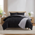 Heavyweight Warmth Comforter Sets, All Season Lightweight Reversible Queen Comforter Set, 3-Pc Bedding Sets, Black/Charcoal gray - Cloud-Like Soft Lightweight Bed Comforter - Default Title
