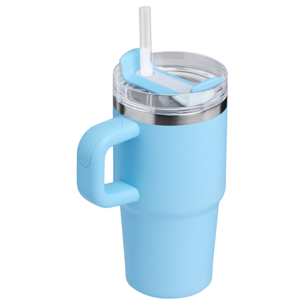 Double-Wall Vacuum The Quencher H2.O Flowstate Tumbler with Handle | Stanley Create D309N - Premium Stainless Steel Straw Cup for All-Day Hydration Detail