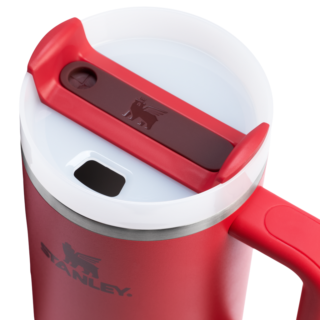 Splash-Resistant FlowState The Quencher H2.0 Flowstate Tumbler D050X - Double-Wall Vacuum Insulated Travel Tumbler with Straw Detail