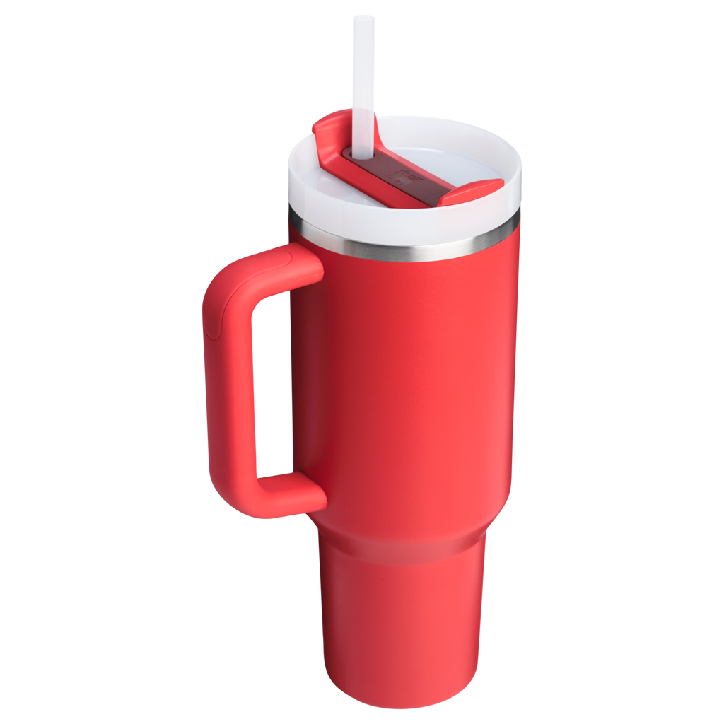Splash-Resistant FlowState The Quencher H2.0 Flowstate Tumbler D050X - Double-Wall Vacuum Insulated Travel Tumbler with Straw Detail