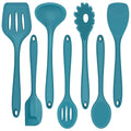 Professional Grade 7-Piece Silicone Cooking Utensils Set, Blue Kitchen Utensils, Non-stick Gadgets Tools Include Slotted Turner, Soup La... - Professional Kitchen Tool for Culinary Enthusiasts - Default Title