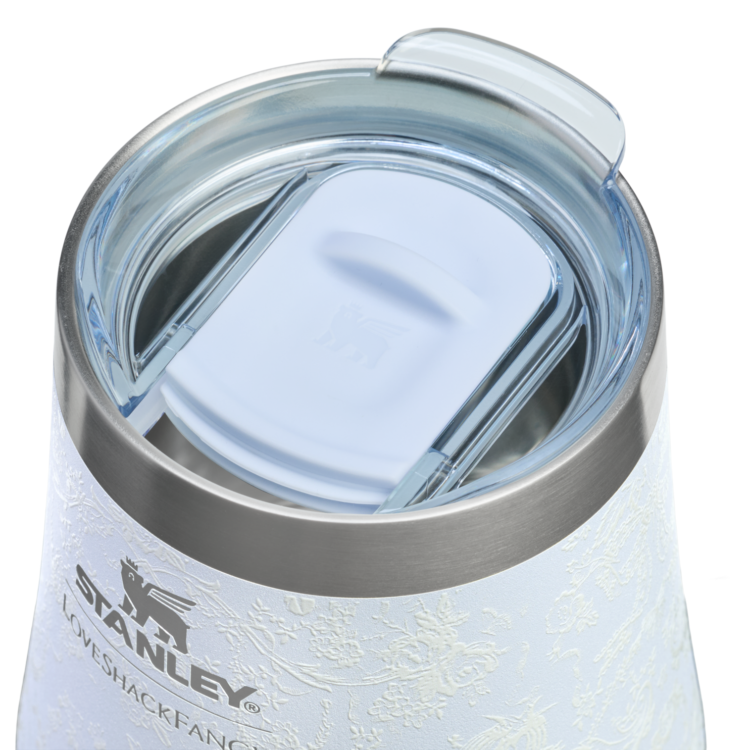 Vacuum Insulated Wine Stanley 1913 x LoveShackFancy Holiday Reserve Wine Tumbler D367F - Premium Insulated Egg-Shaped Wine Glass for Outdoors Detail