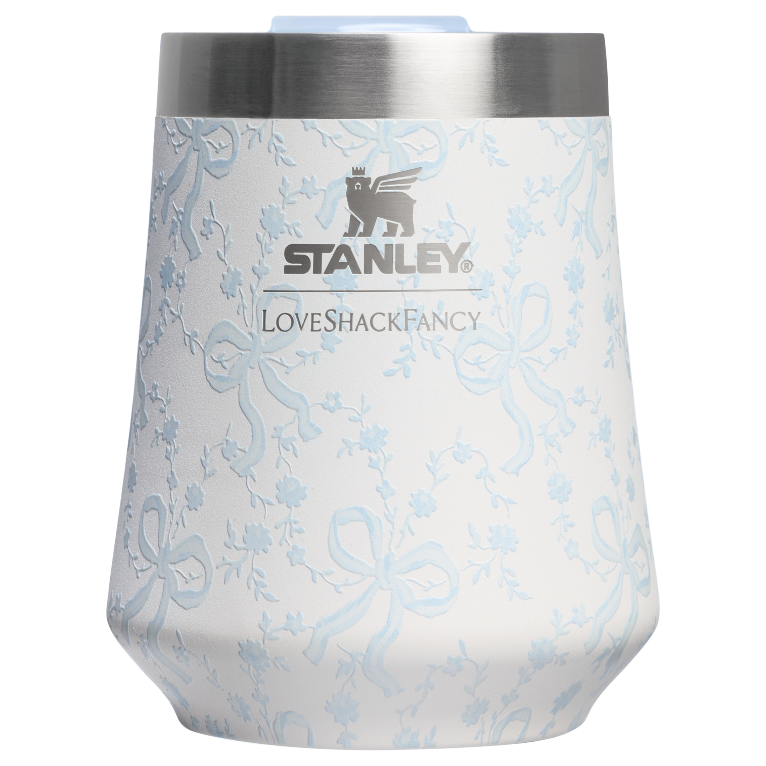 Flavor-Preserving Stanley 1913 x LoveShackFancy Holiday The Reserve Wine Tumbler Set | 2-pack D205C - Shatterproof Flavor-Preserving Cocktail Tumbler with Lid Detail